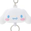 Sanrio Cinnamoroll Reel 189618 Face-Shaped Keychain, White,