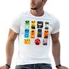 Guitar Effect Pedals Impressionist Painting Tshirt Work Outdoor Short Sleeve Tee