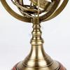 Nauticl Antique Vintage Zodiac Armillary Brass Sphere Globe Display de madeira |
