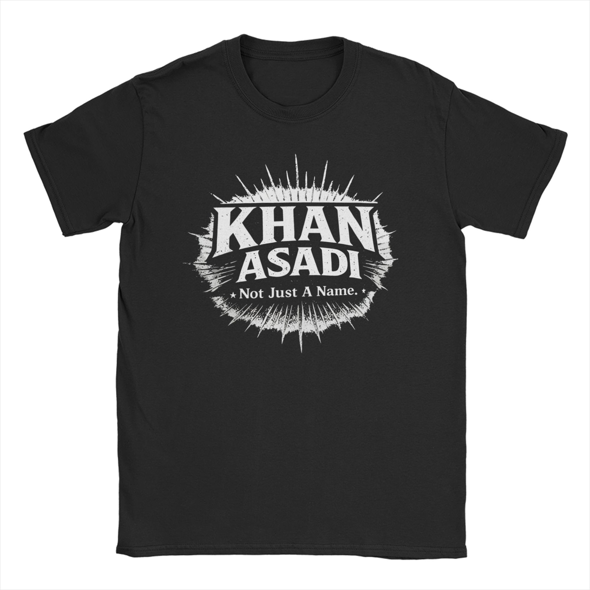 

Unisex Women T-Shirt Khan Asadi Leisure 100% Cotton Tees Short Sleeve T Shirt Round Neck Clothing Original S