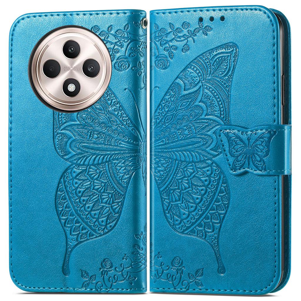 For TECNO Spark 30C 4G Case PU Leather Wallet Phone Cover Butterfly Pattern