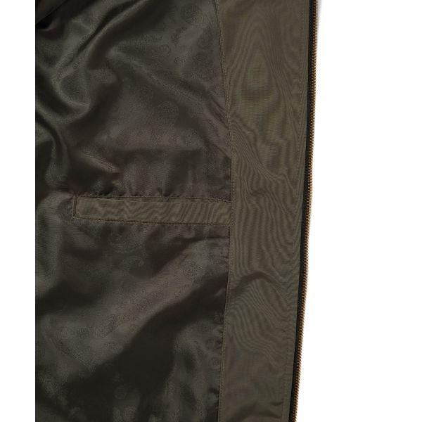 Thisisneverthat SS25 Zipper Stand Collar Letter Print Elastic Hem Double Pocket Solid Color Casual Loose Jacket Unisex jackets Olive TN250WOWLS01OLV