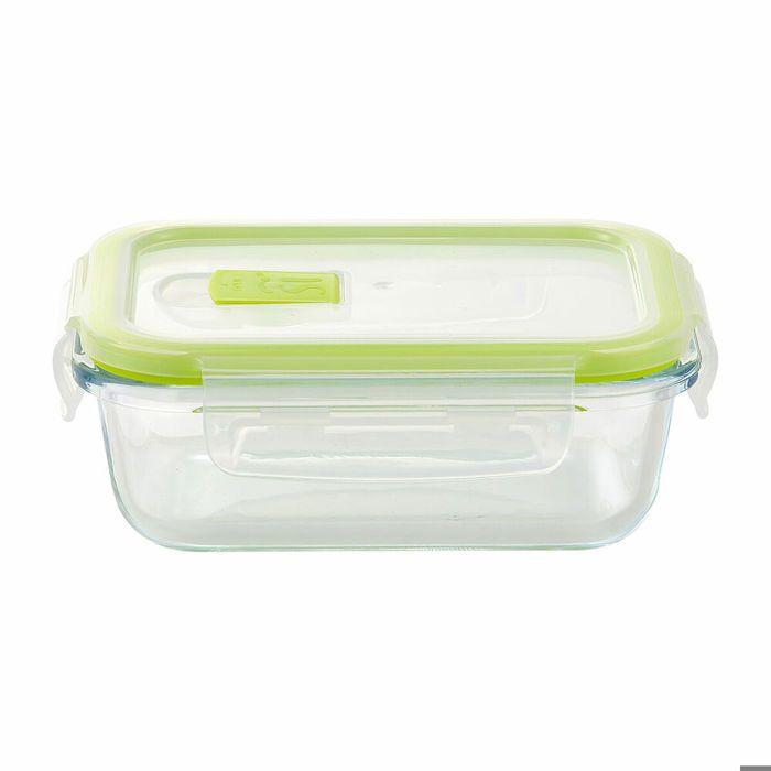 Boîte À Lunch - San Ignacio - 370 Ml - Verre Borosilicaté - Hermétique - Empilable