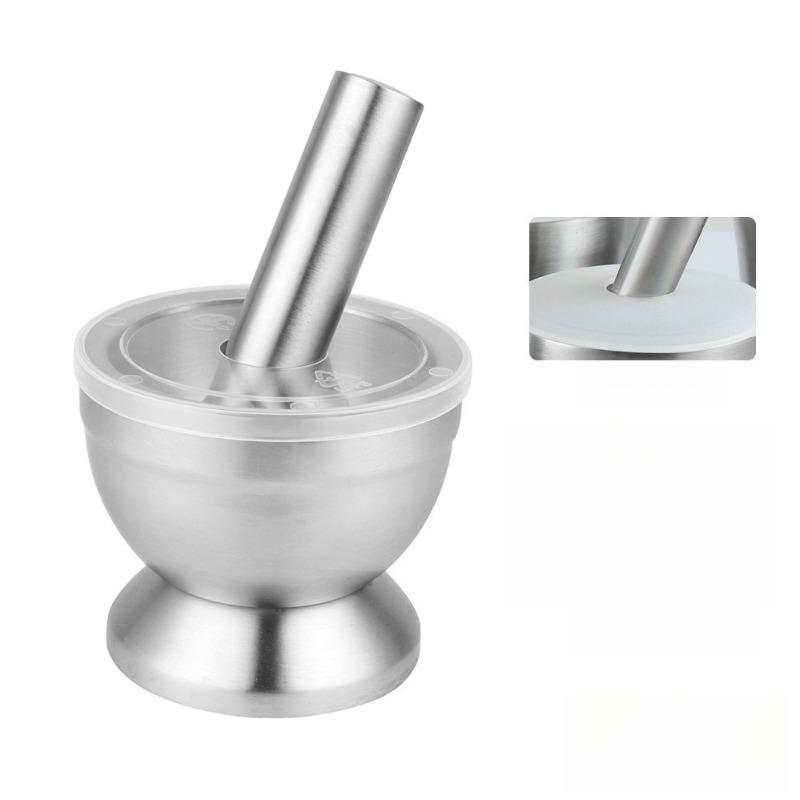 304 Stainless Steel Garlic Masher Manual Garlic Mortar For Kitchen Garlic Press Mashing Bowl Garlic Puree Grinding Bowl