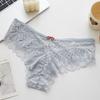 Mid-waist Sexy Cross-border Hot Sale Lace Women's Panties Bow Cross-strap European Beautiful Women's Briefs