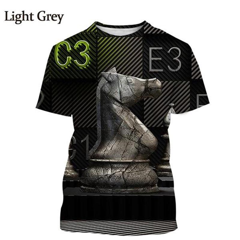 Casual 3D Printed Chess T Shirt Men Women Casual Fashion Short Sleeve Tees Kids Funny Oversized Harajuku Streetwear T-shirt Tops