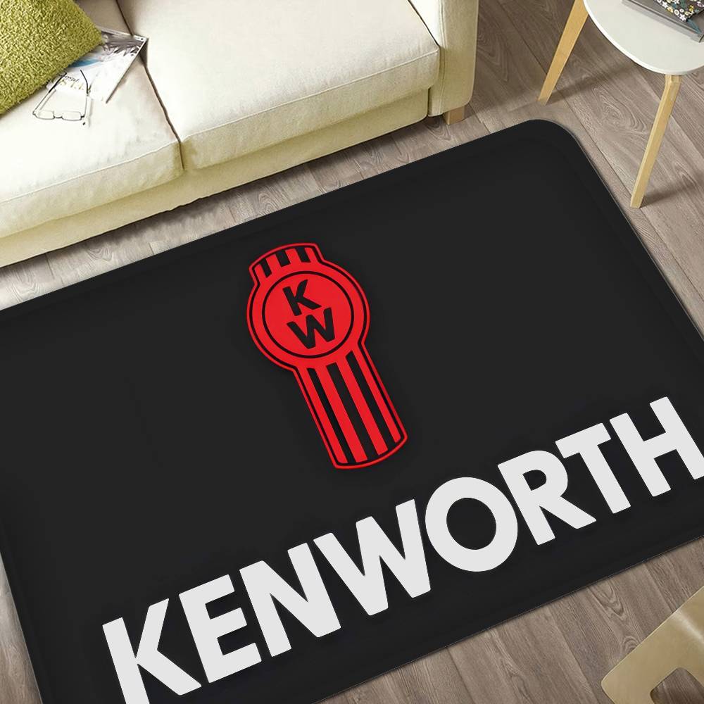 K-Kenworth Truck Logo Floor Mat Rectangle Anti-slip Home Soft Badmat Front Door Indoor Outdoor Mat Welcome Doormat