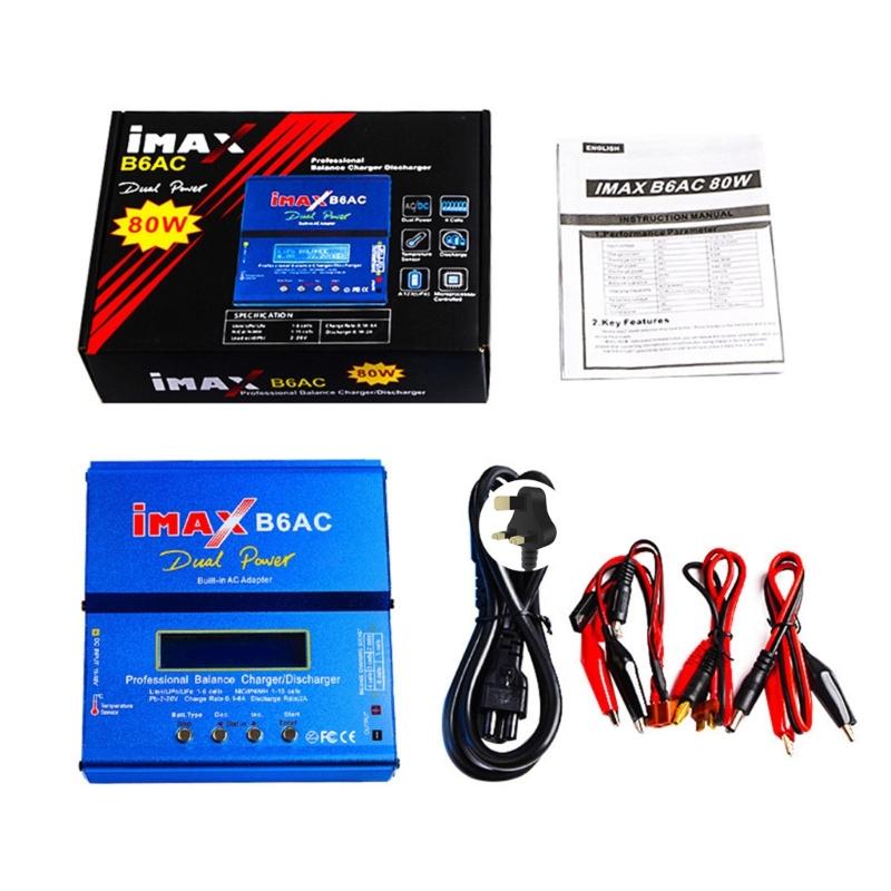 Battery Balance Charger Discharger for NiMH/NiCD/LiPO/LiFe Battery Packs Charger 7.4V -14.8V Output Imax B6AC Charger