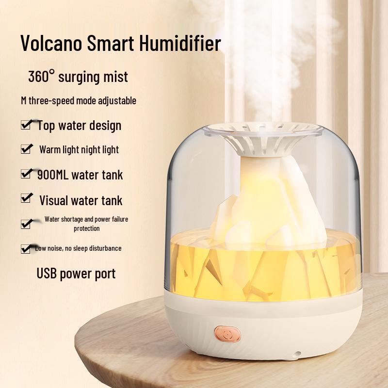 

Увлажнитель воздуха «Вулкан»: Большой аромадиффузор с USB и подсветкой для атмосферы для спальни