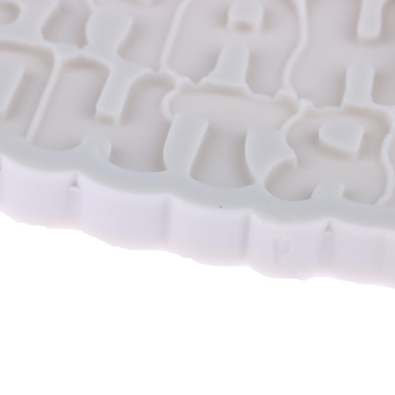 1Pc Silicone 3D Happy Birthday Mold DIY Ice Jelly Chocolate Mould English Letter Mold Bake Birthday Cake Decor Tool Mould
