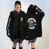 Sweat à capuche Black Label Society Imprimé Crâne Coupe Ample Sweat Polaire Adolescents