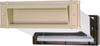 Mizukami Metal Mail Chute with Inner Lid, Airtight Type, No. 24, for Solid Walls, Pearl (001-5656), 1 Unit