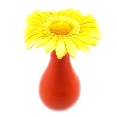 [L4199] - Yellow 'Marguerite' Deco Vase (artificial Flower)