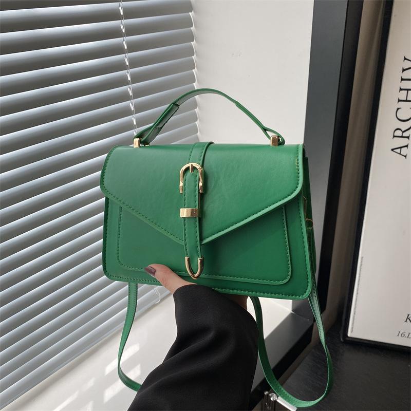 Temperament small bag women's bag 2025 summer new fashion portable messenger bag Korean version personalized ins shoulder small square bag