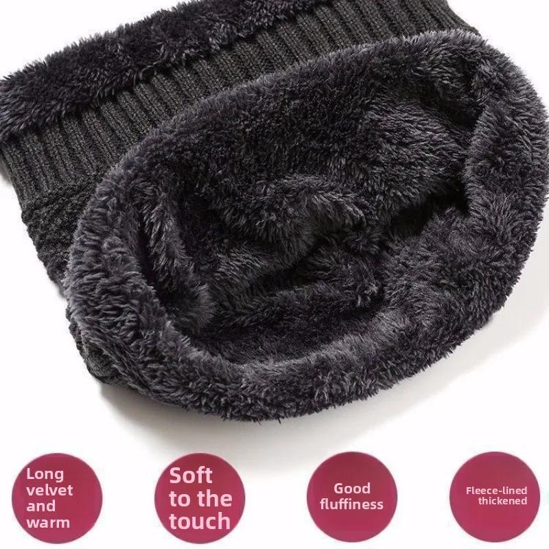 Outdoor Ski Hiking Set Thermal Beanie Scarf Men Women Winter Knit Stylish Cap Neck Warmer Cold Weather Solution