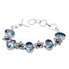 Blue Topaz Gemstone Handmade Bracelet Jewelry BR 171