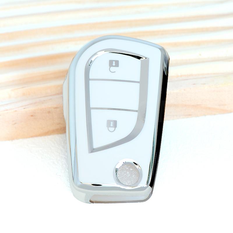 Car Key Fob Car Remote Cover Shell Case 2 3 4 Button For Toyota Hilux Corolla Highlander Rav 4 Yaris Camry Fortuner Protector