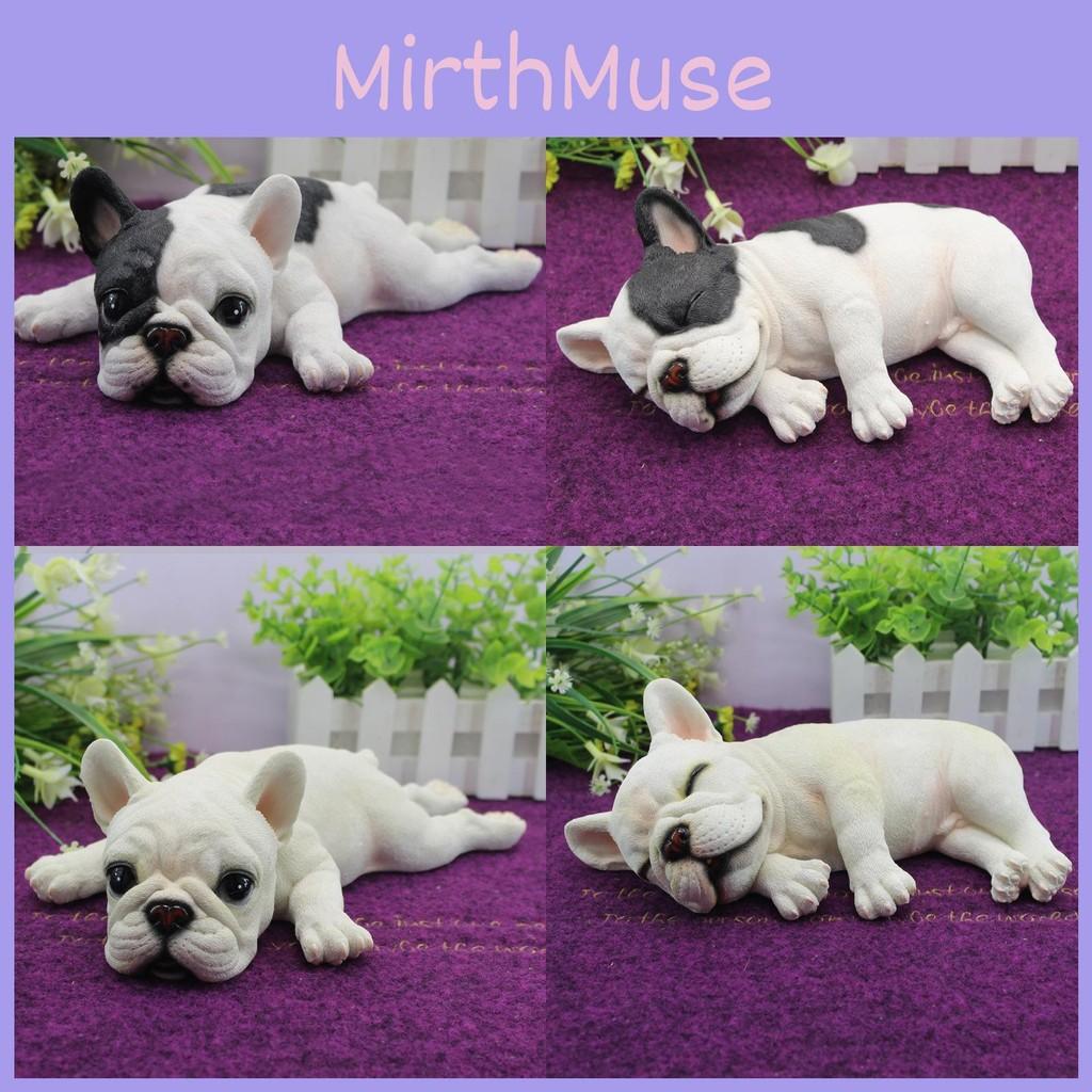 Simulated Bulldog French Model Tabletop Figurine Micro Decoration Landscape