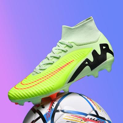 Nowe męskie buty piłkarskie z korkami długimi kolcami do treningu na zewnątrz buty piłkarskie sportowe dla chłopców antypoślizgowe dorosłe oddychające meczowe wygodne