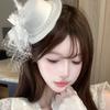 Exquisiter Vintage Fascinator Hut Elegante Braut Kopfschmuck Maskenball Kopfschmuck Bühnenauftritt