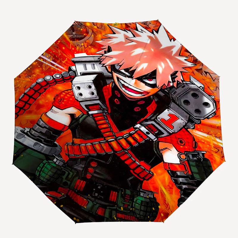 1pc Anime Character Automatic Opening Folding Umbrella with 8-Bone Iron Frame, Portable for Fans, Travelers, Everyday Use, Festival Gift.Y016