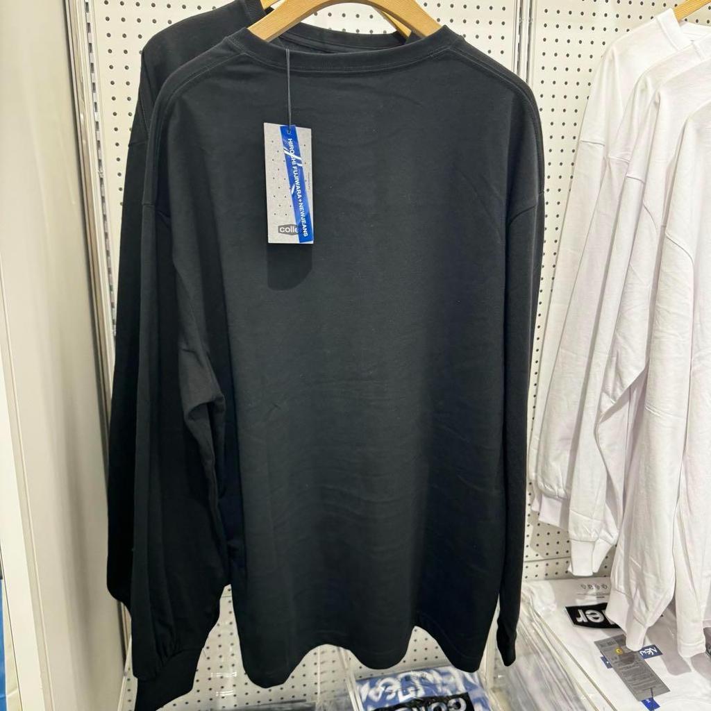 [USED] Limited Sale! NewJeans x Hiroshi Fujiwara Long Sleeve T-Shirt (Korea Exclusive) Black, Size XL