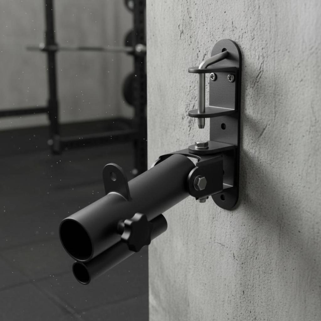 Degree Barbell Holder Multi Function Wall Mounted Hinge