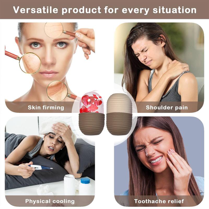 1Pcs Silicone Ice Face Roller Ice Cube Beauty Massage Ice Mold For Eye Puffiness Ice Facial Roller Shrink Pores Soothing Beauty