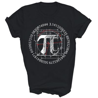 Vintage Pi Zahl 3.14 Mathematiklehrer Mathe-Liebhaber Unisex Shirt Geschenk