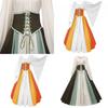Renaissance Medieval Women's Long Dress Halloween Costume Stage Performance Retro Clothing