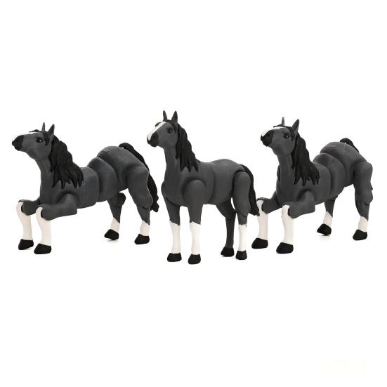 Yousheng 3D Printed Horse Figurine Movable Joints Horse Figure Stress Relief Fidget Toy Animal Model Statue Desktop Decoration Ornament