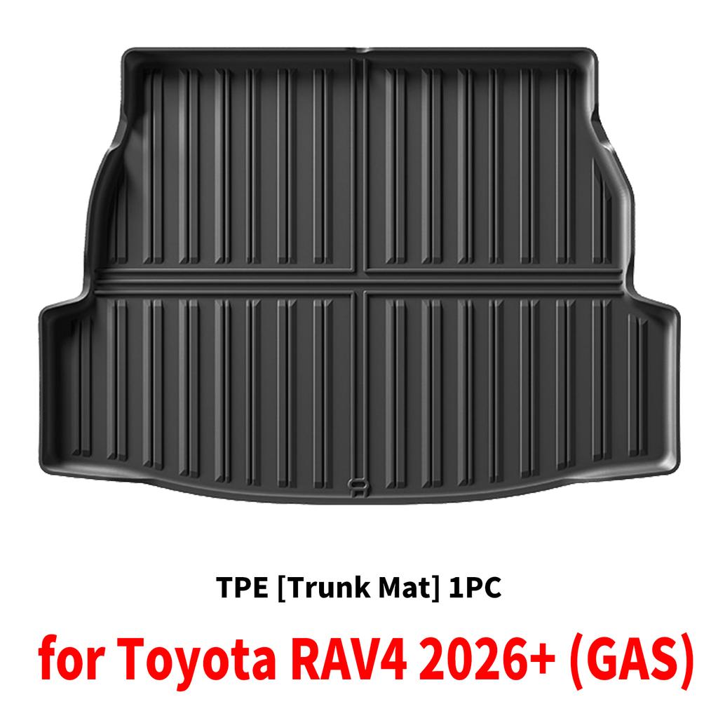 for Toyota RAV4 2026 2027 LHD RHD TPE Car Trunk Mats & Seat Back Quick Clean Non-Slip Bottom All Season Use Accessories