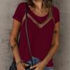 Summer Solid Color Slim Fit Fashionable Mesh Short Sleeved Women Shirt