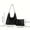 A Stylish And Versatile Two-Piece Set for Women, Featuring a Soft And Comfortable Shoulder Bag And a Handbag, Perfect for Casual Outings.