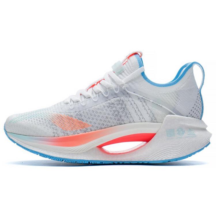 New LiNing Jueying Essential Breathable Low Top Running Shoes Women's White Orange Blue ARRS004-7