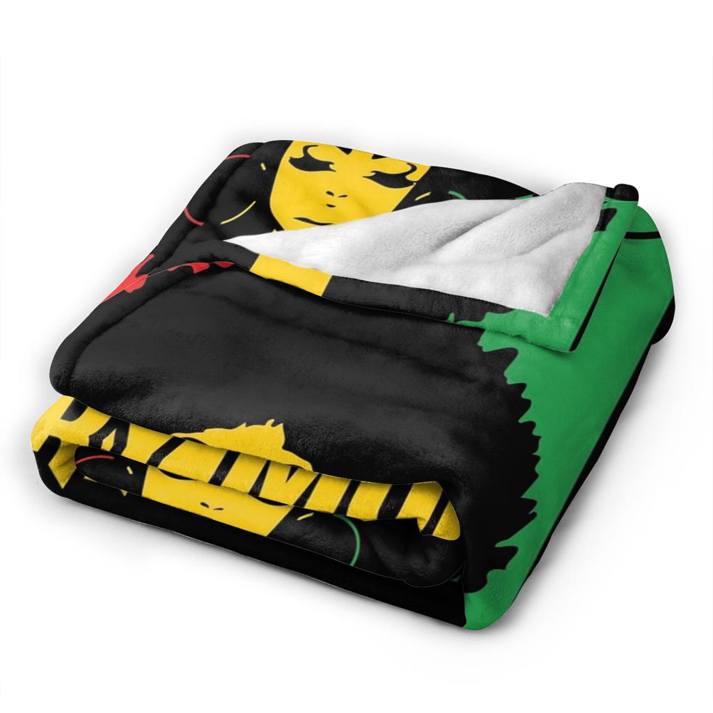 Black History Month Blanket  Flannel Awesome Warm Throw Blankets for Bedding Lounge Spring/Autumn