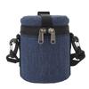 Camera Lens Case with Zippers Top Handle Adjustable Shoulder Strap Waterproof Lens Pouch Bag for Short Focal Length Lens