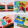 Life Skills Montessori Busy Book DIY Learning Toy Interactive Quiet Book  for Toddlers Kids