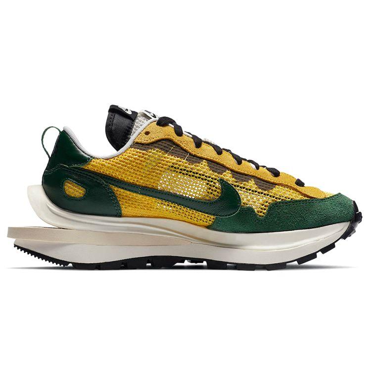 Sacai X Nike VaporWaffle Tour Yellow Unisex Sneakers Stadium-Green Sail CV1363-700
