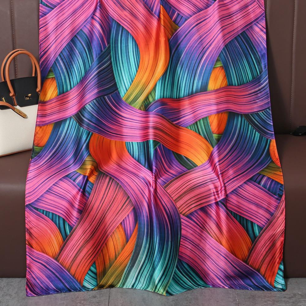 Irregular Striped Scarf Fashionable Professional Scarf Long Scarf Spring and Autumn Scarf Windproof Shawl