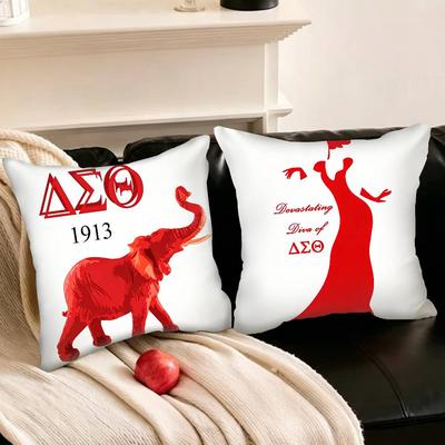 D-Delta S-Sigmas Various Sizes Square Pillowcase For Car Home Bedchamber Decor