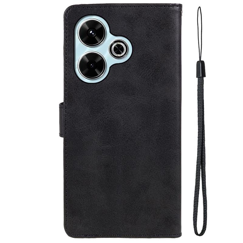 For Xiaomi Poco M6 Plus 5G/Redmi 13 5G/4G/Note 13R 5G Case PU Leather Wallet Protective Phone Cover Calf Texture