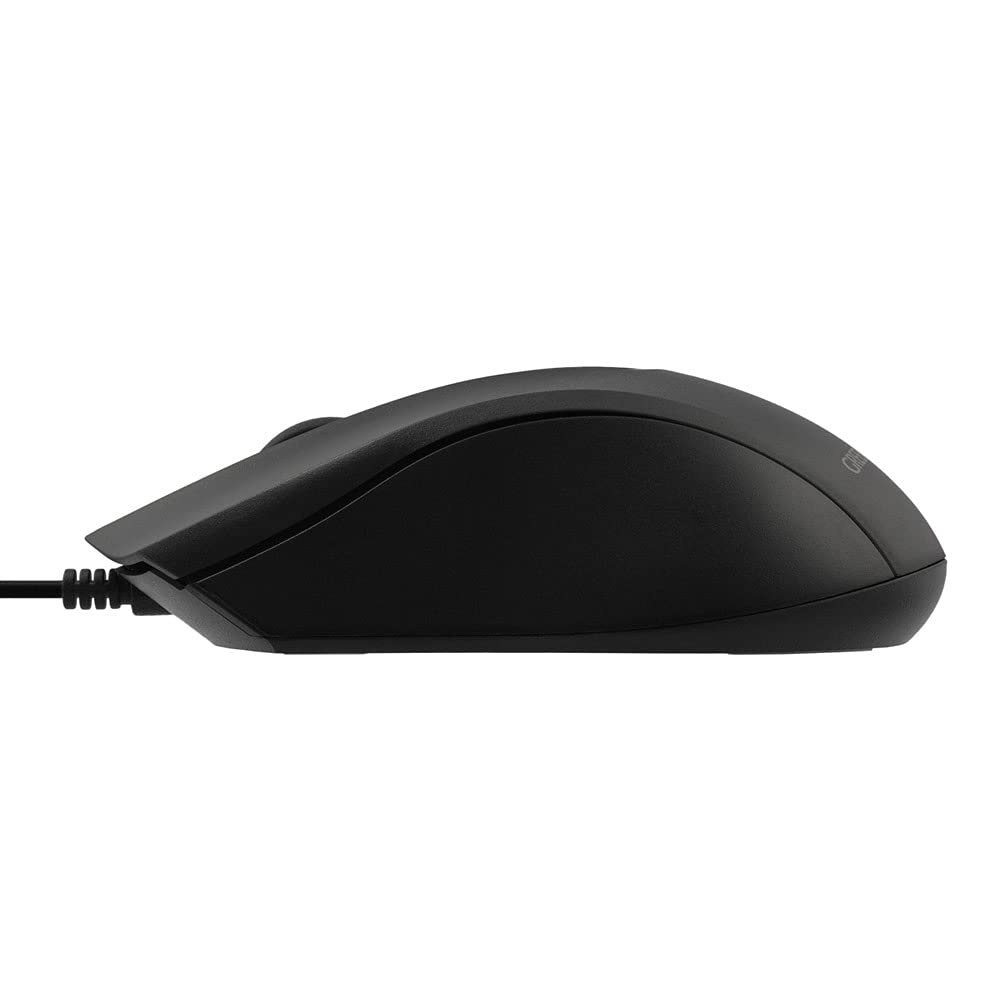 Green House Wired Mouse with Silent Buttons for Quiet Black Clicks, (GH-MUDQOA-BK)