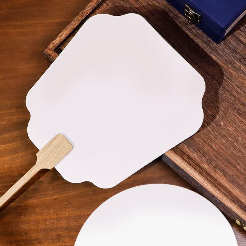 DIY Blank Silk Round Fans