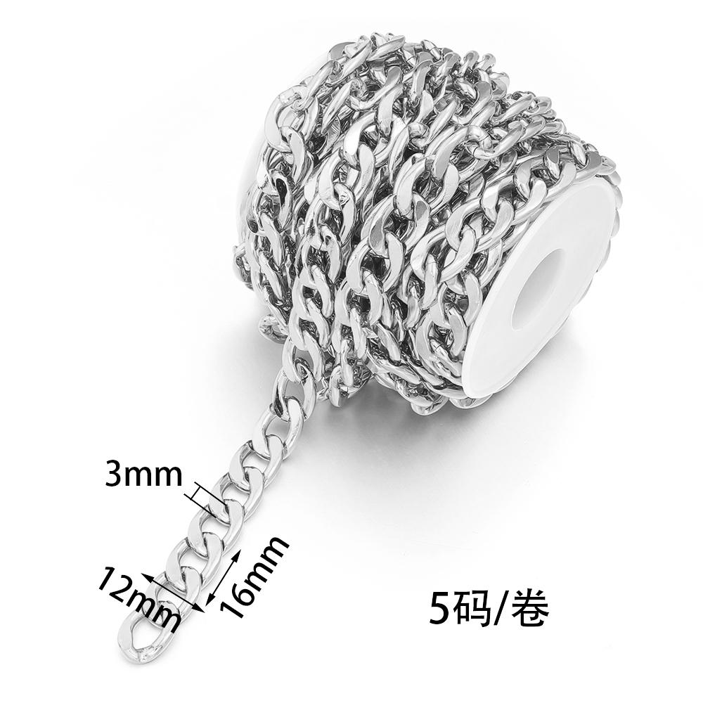 5yards/lot Aluminum Twisted Chains High Quality NK Extension Link Chains For Jewelry Making DIY Bracelet Necklace Connectors