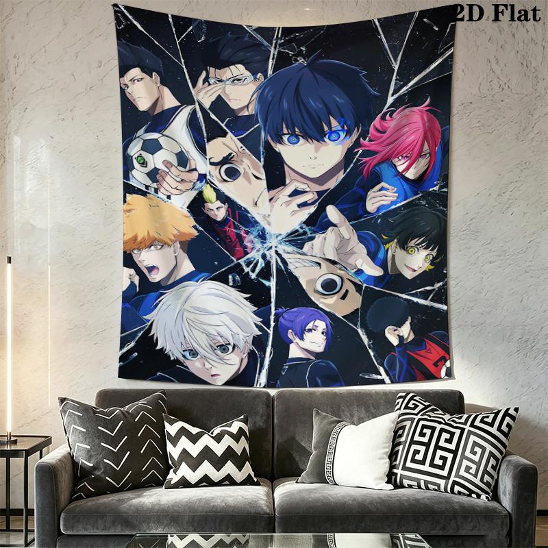 BlueLock Wall Tapestry Aesthetic Wall Hanging Printed Fabric Blanket Decorative Tapestries for Bedroom Living Room Home Decor