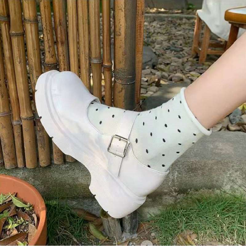 Mary Jane japanska jk små läderskor damstudent koreansk version mångsidiga retro brittisk stil 2025 nya vår enkelsskor dam