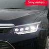 LED Headlight Assembly with Crystal Lens for 2015-2017 Toyota Camry - Includes Daytime Running Light