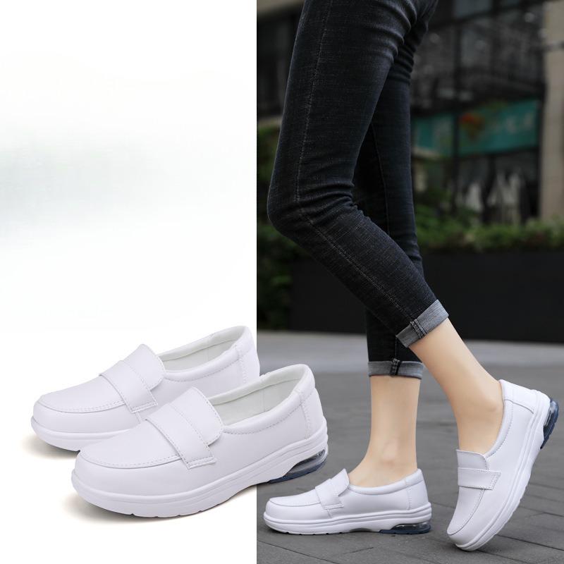 

New Style Shoes Women s Shoes Air-cushioned Shoes Soft-soled and Thick-soled Shoes 35 білий