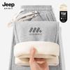 JEEP SPIRIT Men's Fleece-Lined Straight-Leg Casual Pants